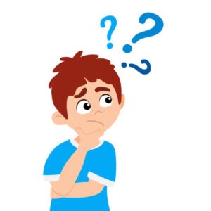 Curious child illustration